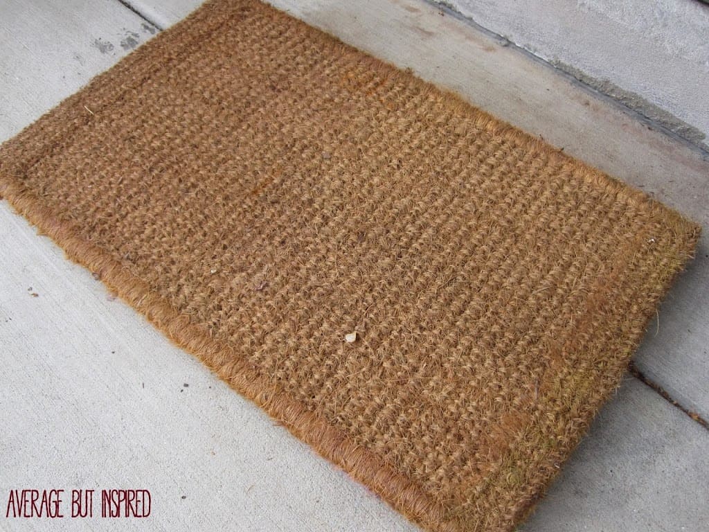 DIY Spray Painted Mat