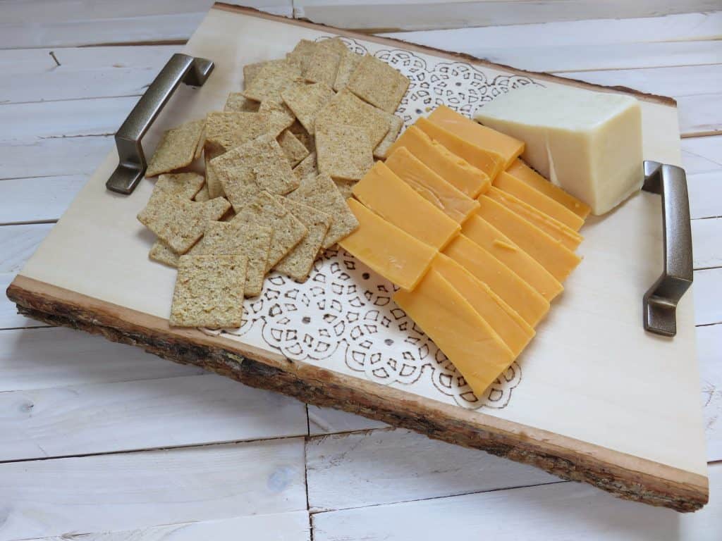 DIY Wood Slice Serving Tray