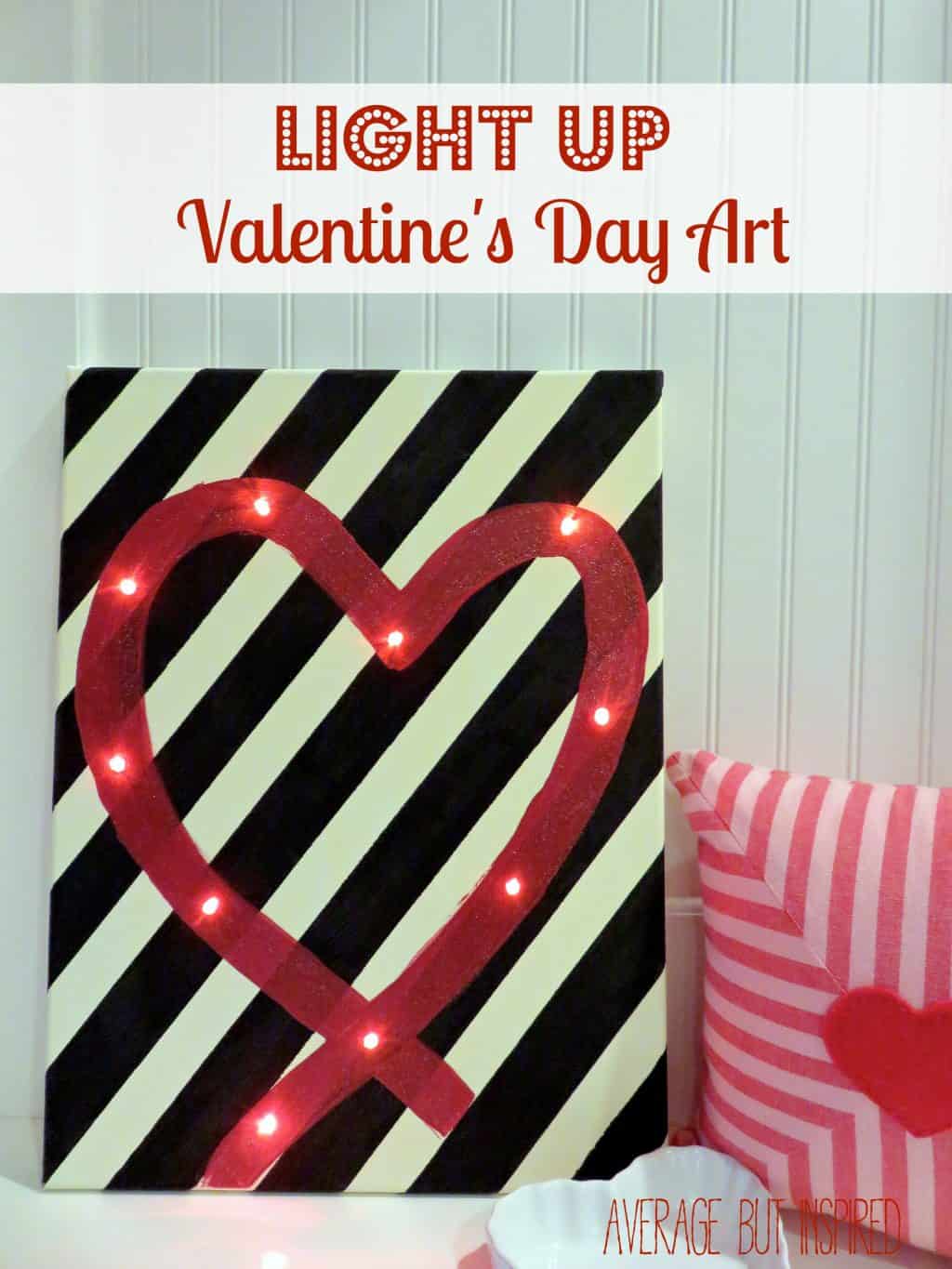... how to make your own fun Valentine's Day art with this easy tutorial