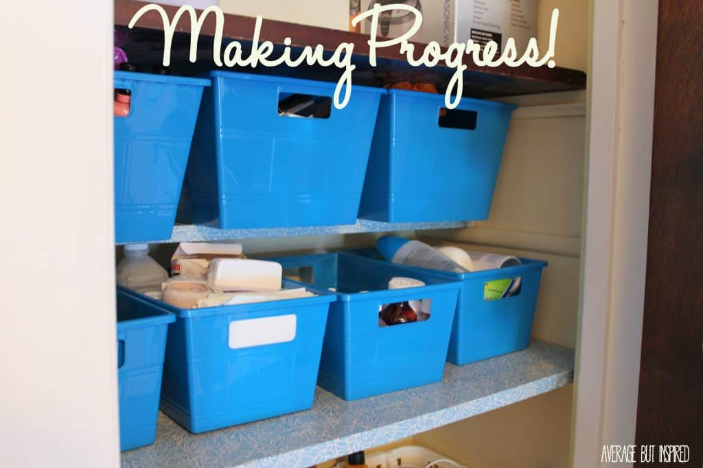Dollar Store Hall Closet Organization Ideas