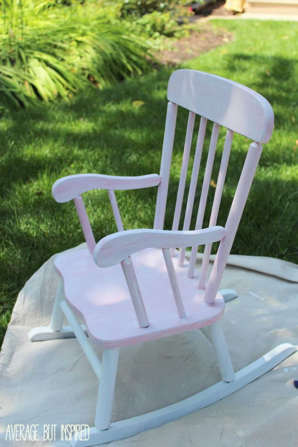 Pretty Painted Rocking Chair A Beautiful Baby Gift