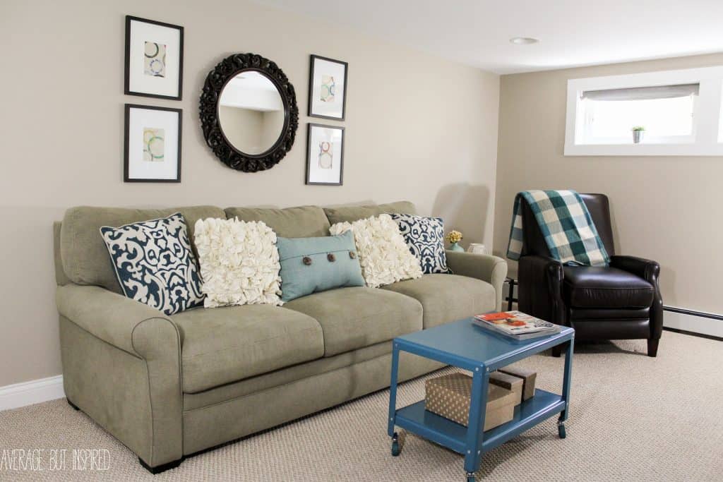 a big basement living room makeover a big basement living room makeover