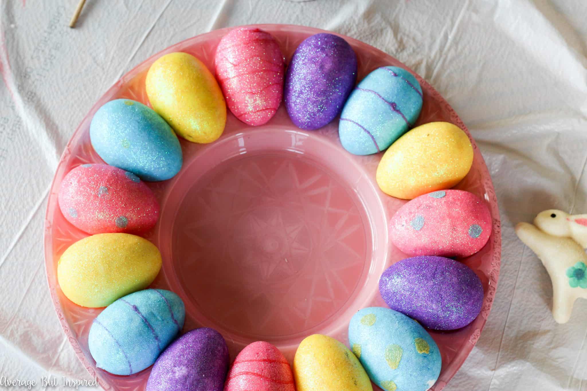 How to Make an Egg Tray Wreath for Easter with Dollar Store Supplies