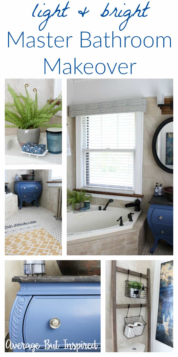 Light and Bright Master Bathroom Makeover