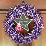 DIY Fourth of July Wreath Made with Dollar Tree Supplies