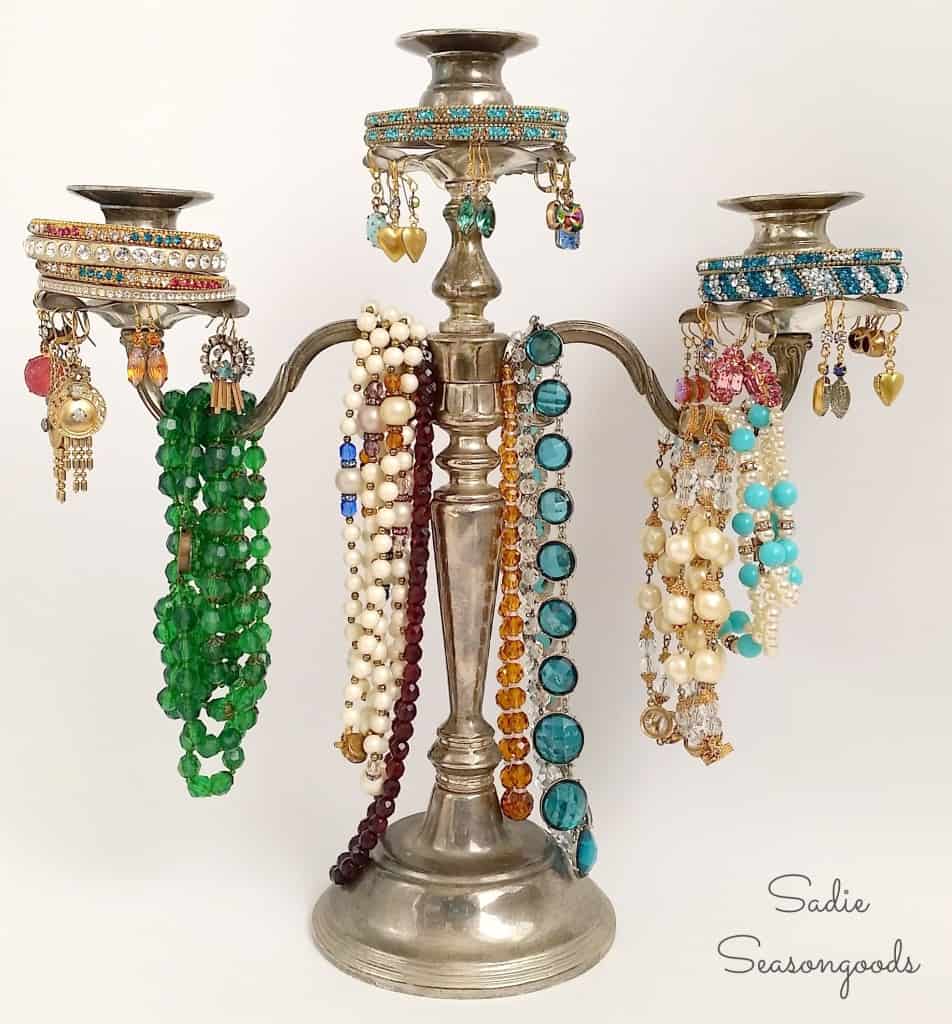 Sadie_Seasongoods_thrifted_silver_candelabra_jewelry_tree-1